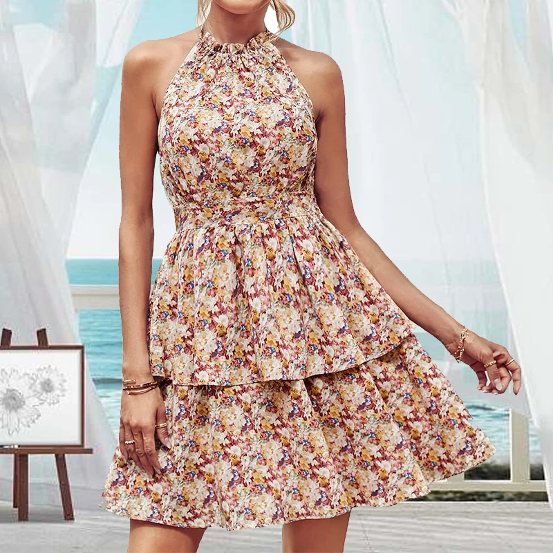 Summer Fashion Women Loose Vintage Befree Halter Ruffles Dress Large Big Sexy Boho Casual Party Elegant Dresses
Summer Fashion Women Loose Vintage Befree Halter Ruffles Dress Large Big Sexy Boho Casual Party Elegant Dresses