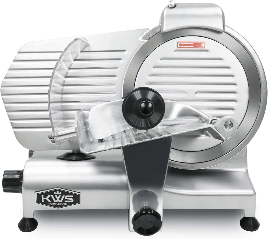 320W Motor Electric Meat Slicer 10-Inch with 304 Stainless Steel Blade, Frozen Meat Cheese Food Slicer Low Noise Commercial Home
320W Motor Electric Meat Slicer 10-Inch with 304 Stainless Steel Blade, Frozen Meat Cheese Food Slicer Low Noise Commercial Home