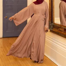 Spring Muslim Elegant O Neck Ankle Length Evening Robe Vintage Lace-up Maxi Solid Women Full Sleeve Elegant Casual Dress
Spring Muslim Elegant O Neck Ankle Length Evening Robe Vintage Lace-up Maxi Solid Women Full Sleeve Elegant Casual Dress