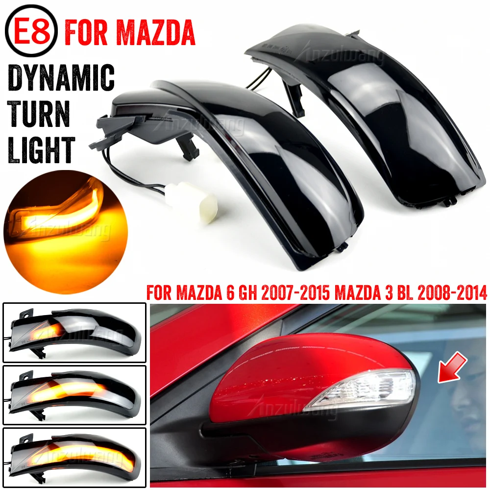 2 шт., динамические фонари поворота для Mazda 6 GH 2007-2015 3 BL 2008-2014
2 шт., динамические фонари поворота для Mazda 6 GH 2007-2015 3 BL 2008-2014