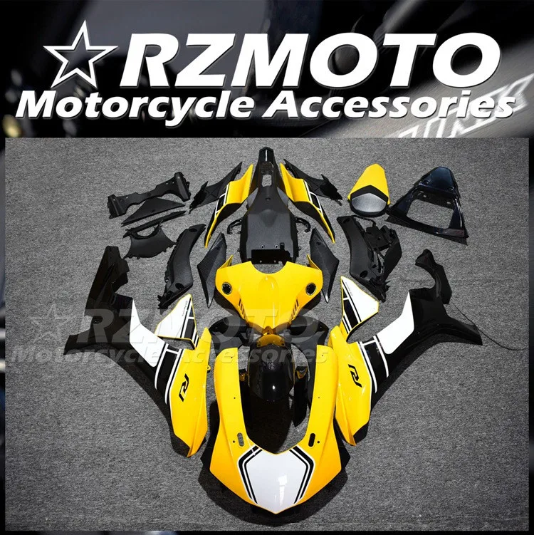 

4Gifts New ABS Motorcycle Fairings Kit Fit for YAMAHA YZF - R1 R1m 2015 2016 2017 2018 15 16 17 18 Bodywork Set Yellow Custom