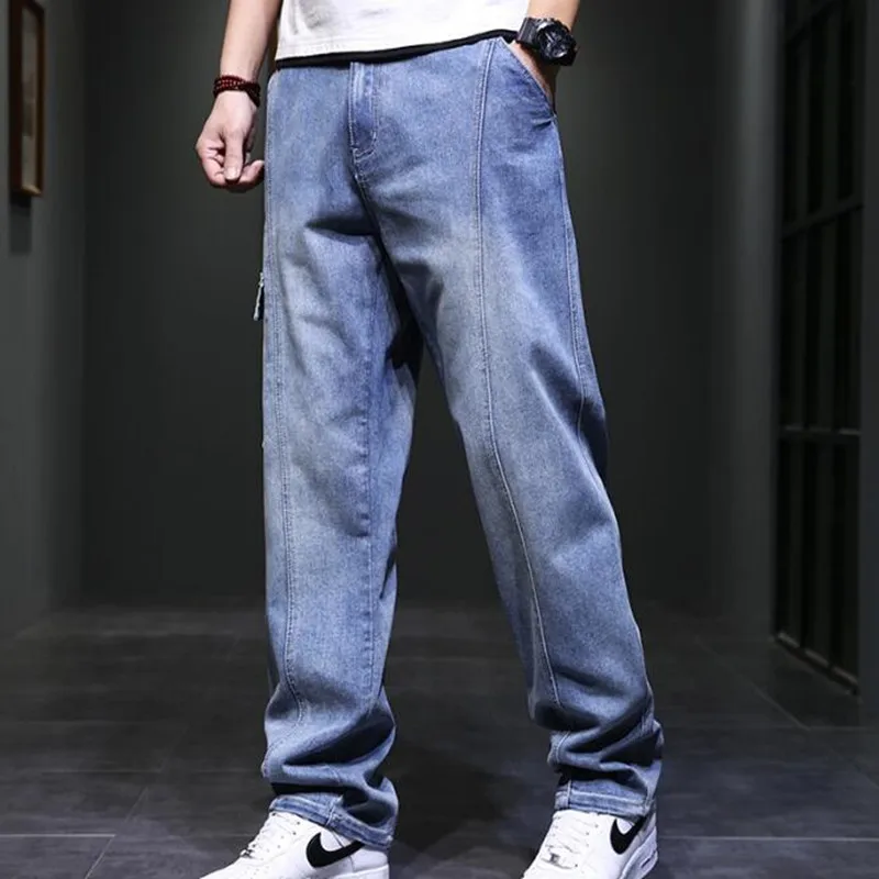 Summer Thin Men Jeans Fashion Denim Pants Loose Popular Straight Jean Trousers Male Cowboy Clothing
Summer Thin Men Jeans Fashion Denim Pants Loose Popular Straight Jean Trousers Male Cowboy Clothing