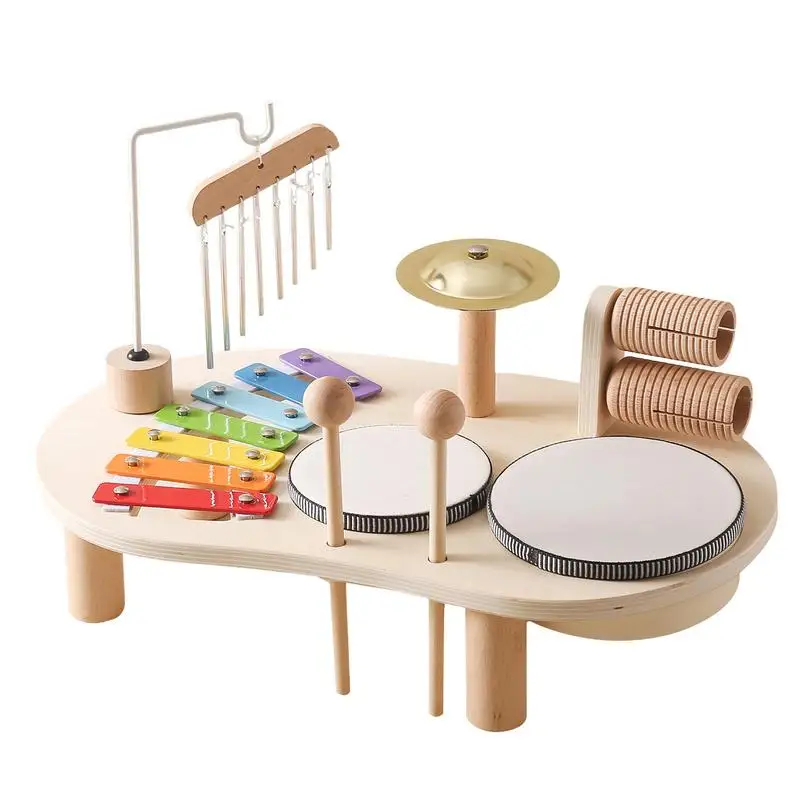 Drum Set For Kids Wooden 7 In 1 Educational Sensory Musical Kit Sensory Musical Kit For Girls And Boys Ages 2 Birthday Gift
Drum Set For Kids Wooden 7 In 1 Educational Sensory Musical Kit Sensory Musical Kit For Girls And Boys Ages 2 Birthday Gift