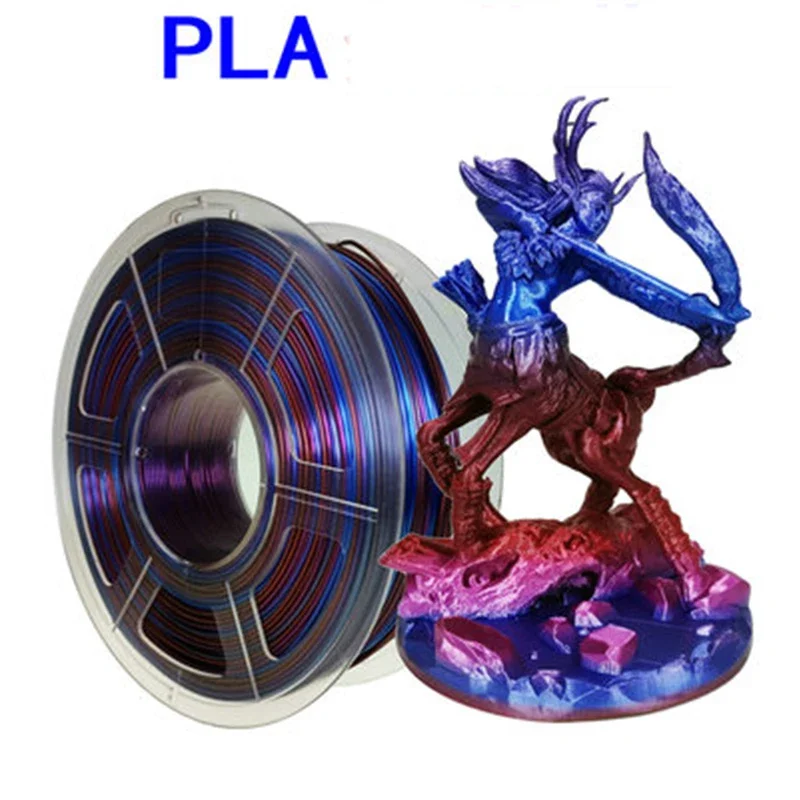 

Rainbow PLA Gradient Multi-color High Gloss Smooth Each Volume Has Up To 35 Color Variations Each Color Lasts for 8-15 Meters