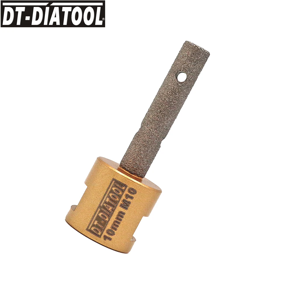 DT-DIATOOL 1pc Dia10mm Diamond Finger Milling Bits With M10 For Chamfer Existing Holes In Porcelain Hard Ceramic Marble Granite
DT-DIATOOL 1pc Dia10mm Diamond Finger Milling Bits With M10 For Chamfer Existing Holes In Porcelain Hard Ceramic Marble Granite