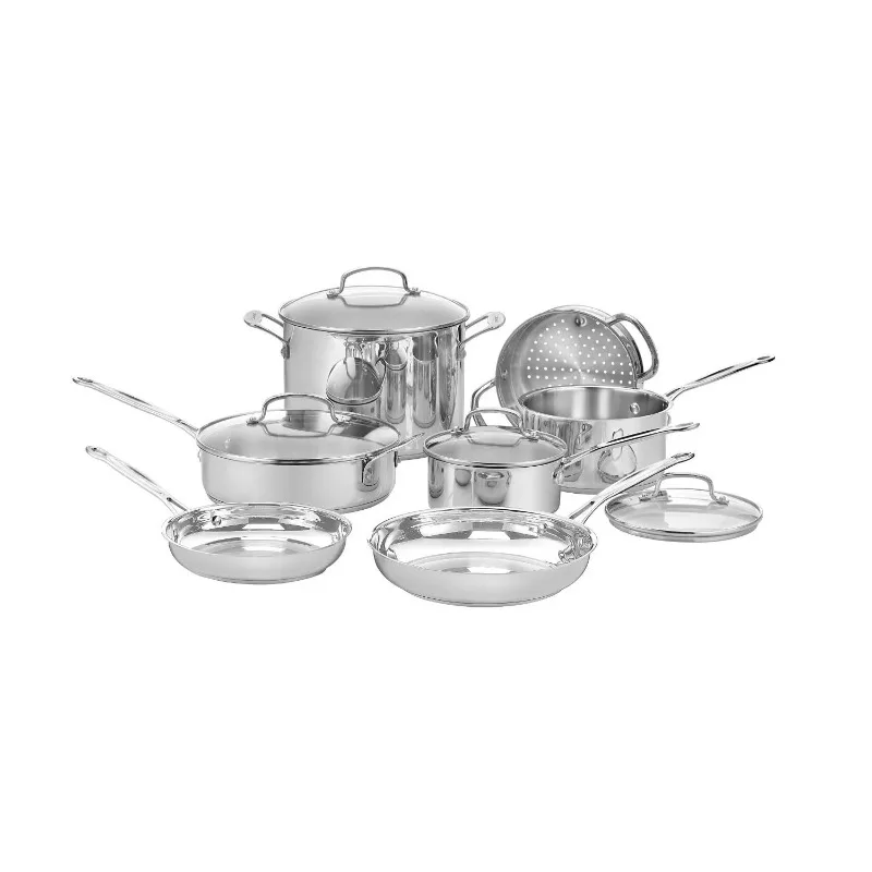 Набор классической посуды Chef's Cuisinart 77-11G из 11 предметов, нержавеющая сталь
Набор классической посуды Chef's Cuisinart 77-11G из 11 предметов, нержавеющая сталь
