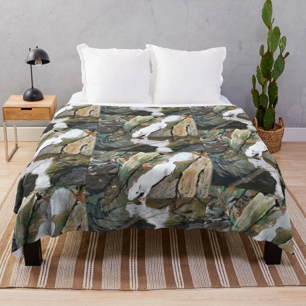 Reflective White Squirrel Throw Blanket for sofa Vintage Fashion Sofas Tourist Blankets
Reflective White Squirrel Throw Blanket for sofa Vintage Fashion Sofas Tourist Blankets