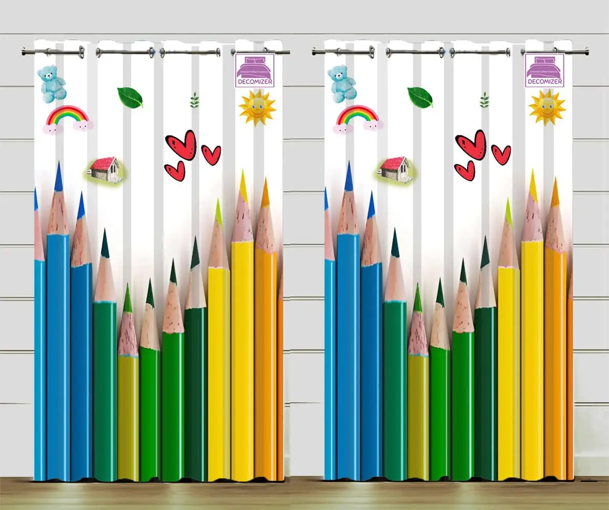 Colored Pencil Cartoon Curtains, Thin Window Curtain for Living Room, Bedroom Decor, Free Shipping, 2 Pieces
Colored Pencil Cartoon Curtains, Thin Window Curtain for Living Room, Bedroom Decor, Free Shipping, 2 Pieces