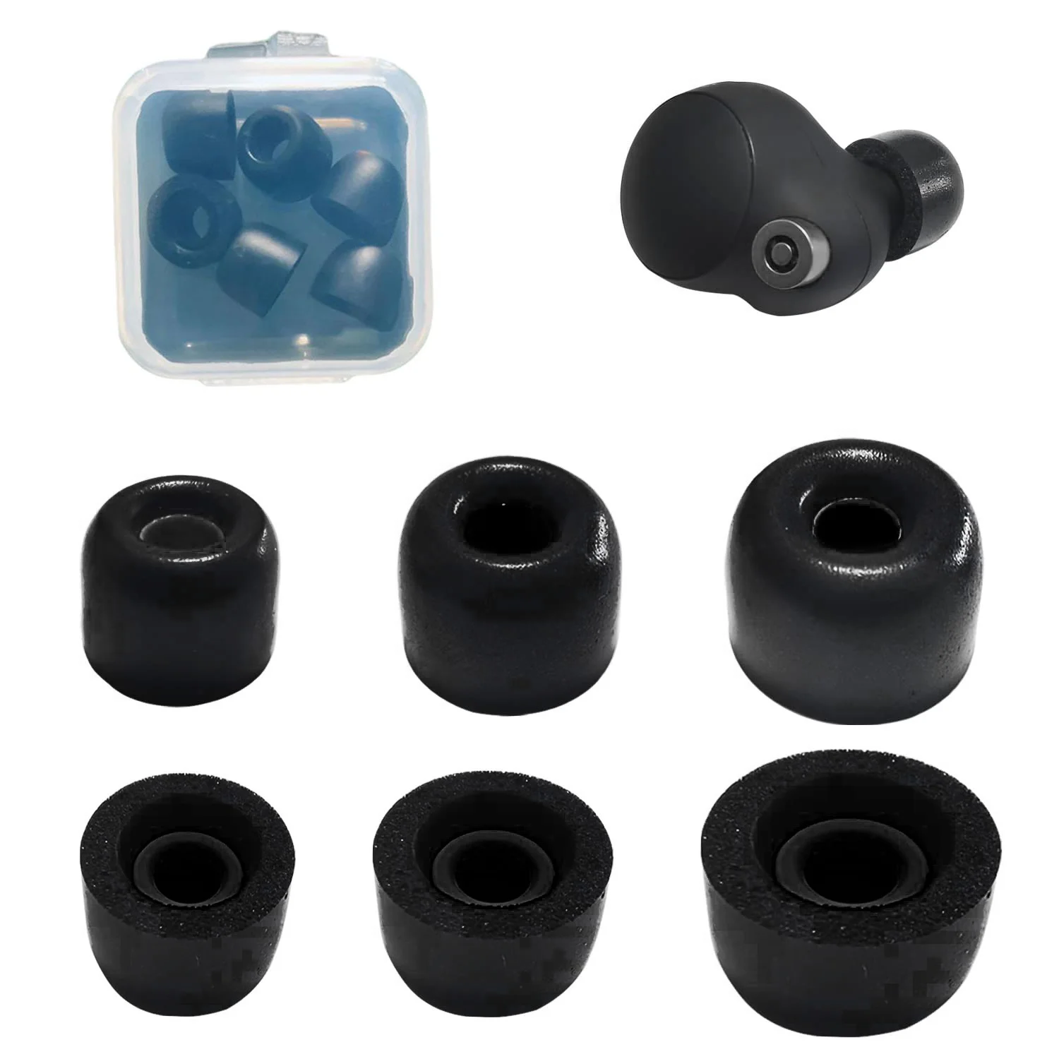 1 Set Ear Pads Premium Memory-Foam Earphone Tips For Sony WF-1000XM4 Earbuds Soft Comfortable Eartips Accessories
1 Set Ear Pads Premium Memory-Foam Earphone Tips For Sony WF-1000XM4 Earbuds Soft Comfortable Eartips Accessories