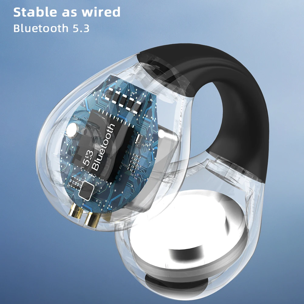 Ear Clip Bluetooth-compatible Headphones Portable Comfortable Headset For Outdoor Sports
Ear Clip Bluetooth-compatible Headphones Portable Comfortable Headset For Outdoor Sports