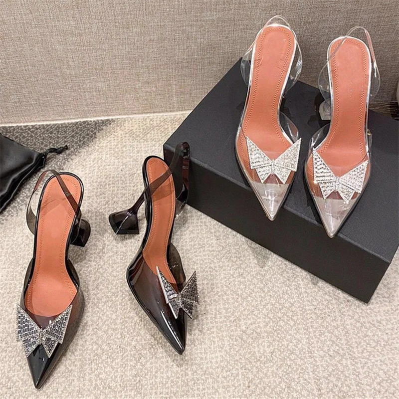 Bow-Knot Shoes Transparent Sandalias Mujer Verano Stiletto Sandals Women Zapatos De Mujer Tacon Medio Elegantes Chaussure Femme
Bow-Knot Shoes Transparent Sandalias Mujer Verano Stiletto Sandals Women Zapatos De Mujer Tacon Medio Elegantes Chaussure Femme