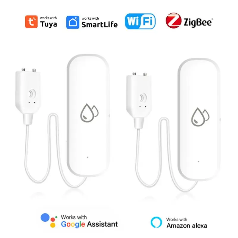 Смарт-датчик утечки воды Tuya ZigBee, Wi-Fi детектор утечки воды, управление через приложение, работает с Alexa Google Home
Смарт-датчик утечки воды Tuya ZigBee, Wi-Fi детектор утечки воды, управление через приложение, работает с Alexa Google Home