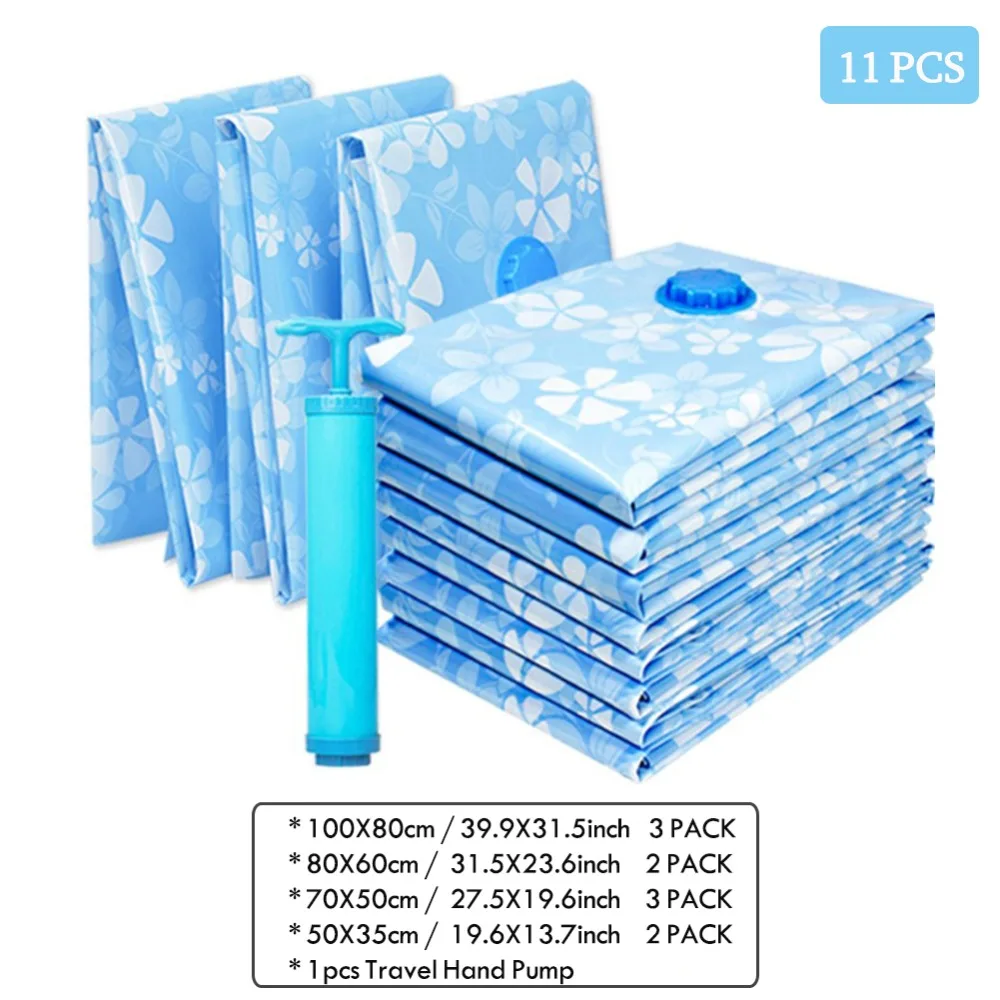 7- 11PCS Thickened Vacuum Storage Bag For Cloth Compressed Bags with Hand Pump Reusable Blanket Clothes Quilt Organizer Travel
7- 11PCS Thickened Vacuum Storage Bag For Cloth Compressed Bags with Hand Pump Reusable Blanket Clothes Quilt Organizer Travel