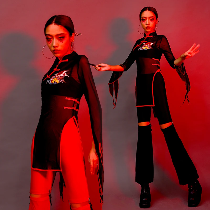 Adult Female Jazz Dance Costume Chinese Style Nightclub Gogo Dance Stage Wear Dj Ds Rave Outfit Hip Hop Dance Clothes YS4343
Adult Female Jazz Dance Costume Chinese Style Nightclub Gogo Dance Stage Wear Dj Ds Rave Outfit Hip Hop Dance Clothes YS4343