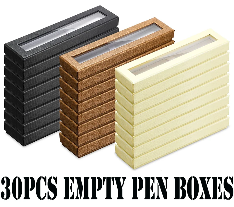 30Pcs Paper Pencil Case Paper Visible Pencil Box with Transparent Window Pen Gifts Case
30Pcs Paper Pencil Case Paper Visible Pencil Box with Transparent Window Pen Gifts Case