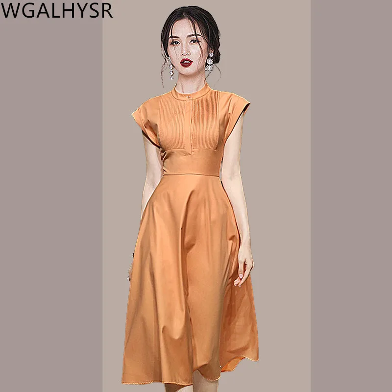 Spring 2022 New Korean Hepburn Style Retro Dresses Women Sleeveless Simple Casual Elegant Long Dress Vestido
Spring 2022 New Korean Hepburn Style Retro Dresses Women Sleeveless Simple Casual Elegant Long Dress Vestido