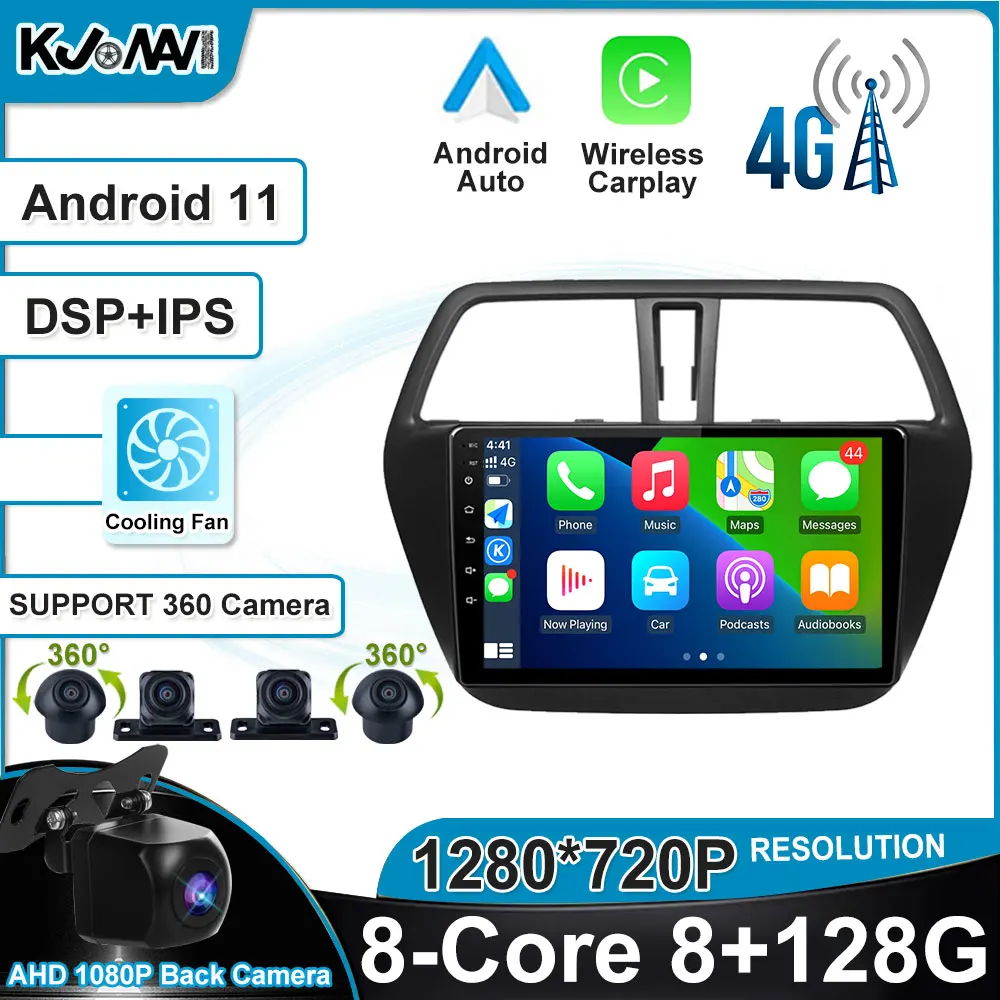 4G LTE DSP Android 11 автомобильное радио стерео мультимедийный видеоплеер GPS Bluetooth Carplay