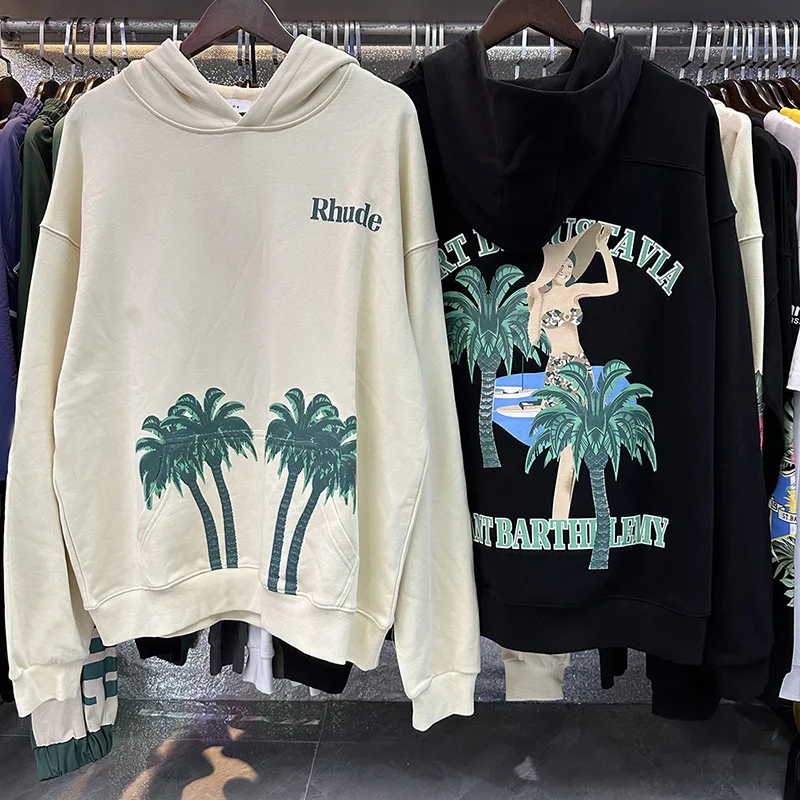 2023SS RHUDE Hooded Hoodies Men Woman 1:1 High Quality Coconut Tree Sand Printing Pullover Sweatshirts Cotton Keep Warm
2023SS RHUDE Hooded Hoodies Men Woman 1:1 High Quality Coconut Tree Sand Printing Pullover Sweatshirts Cotton Keep Warm