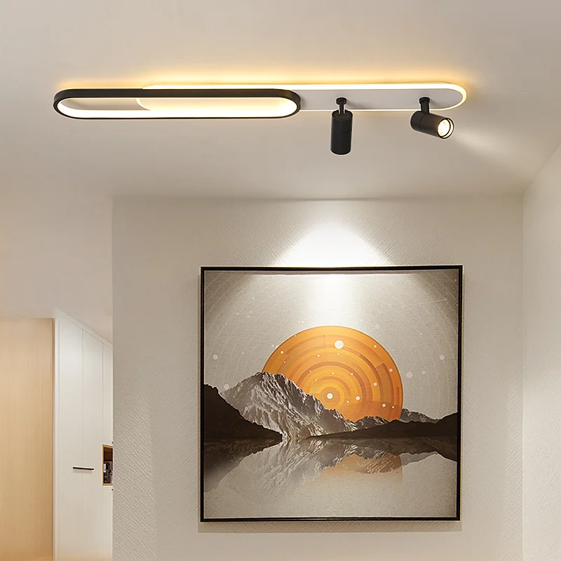 Acrylic Strip LED Chandelier With Spotlight Used For Living Room And Bedroom Lighting Decoration Black Gold Gloss Kitchen
Acrylic Strip LED Chandelier With Spotlight Used For Living Room And Bedroom Lighting Decoration Black Gold Gloss Kitchen