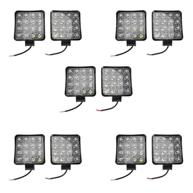 10 Pcs 48W 6000K LED Spot Beam Square Work Lights Lamp Tractor SUV Truck 4WD 12V 24V
10 Pcs 48W 6000K LED Spot Beam Square Work Lights Lamp Tractor SUV Truck 4WD 12V 24V