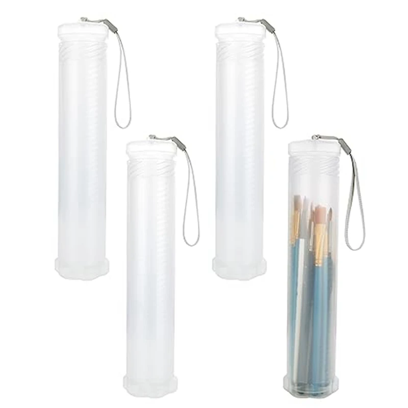 4 Piece Extendable Plastic Paint Brush Case Clear Long Paint Brush Holder Tube Storage Pencil Container
4 Piece Extendable Plastic Paint Brush Case Clear Long Paint Brush Holder Tube Storage Pencil Container
