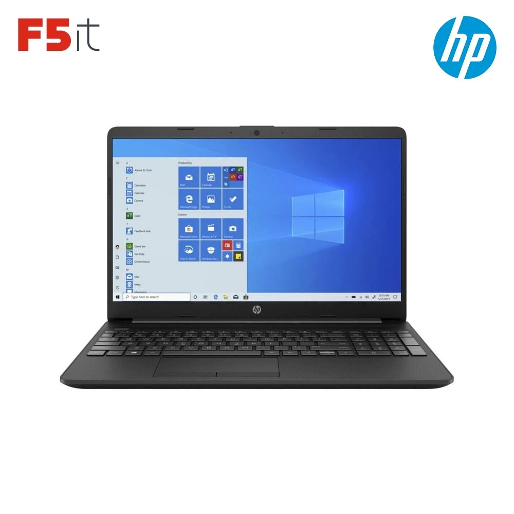 Ноутбук 15.6" IPS FHD HP 15-dw1170ur black (Core i5 10210U/8Gb/256Gb SSD/noDVD/VGA int/DOS) (2X3A5EA) | Компьютеры и офис
