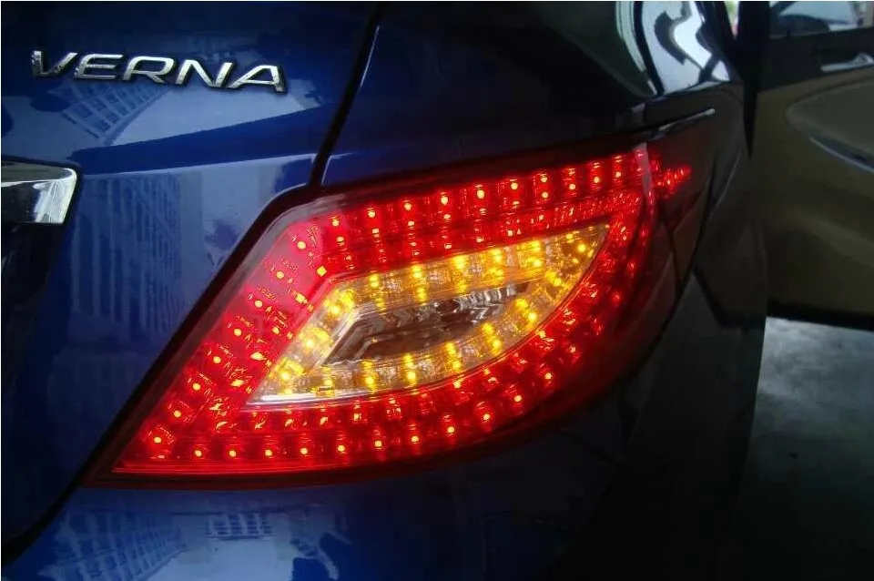 Car Tail Lights For Taillight Verna SOLARIS 2012~2015 LED Verna Tail Light Accent Rear Lamp DRL+Brake+Park+Moving Turning Lamp 
Car Tail Lights For Taillight Verna SOLARIS 2012~2015 LED Verna Tail Light Accent Rear Lamp DRL+Brake+Park+Moving Turning Lamp