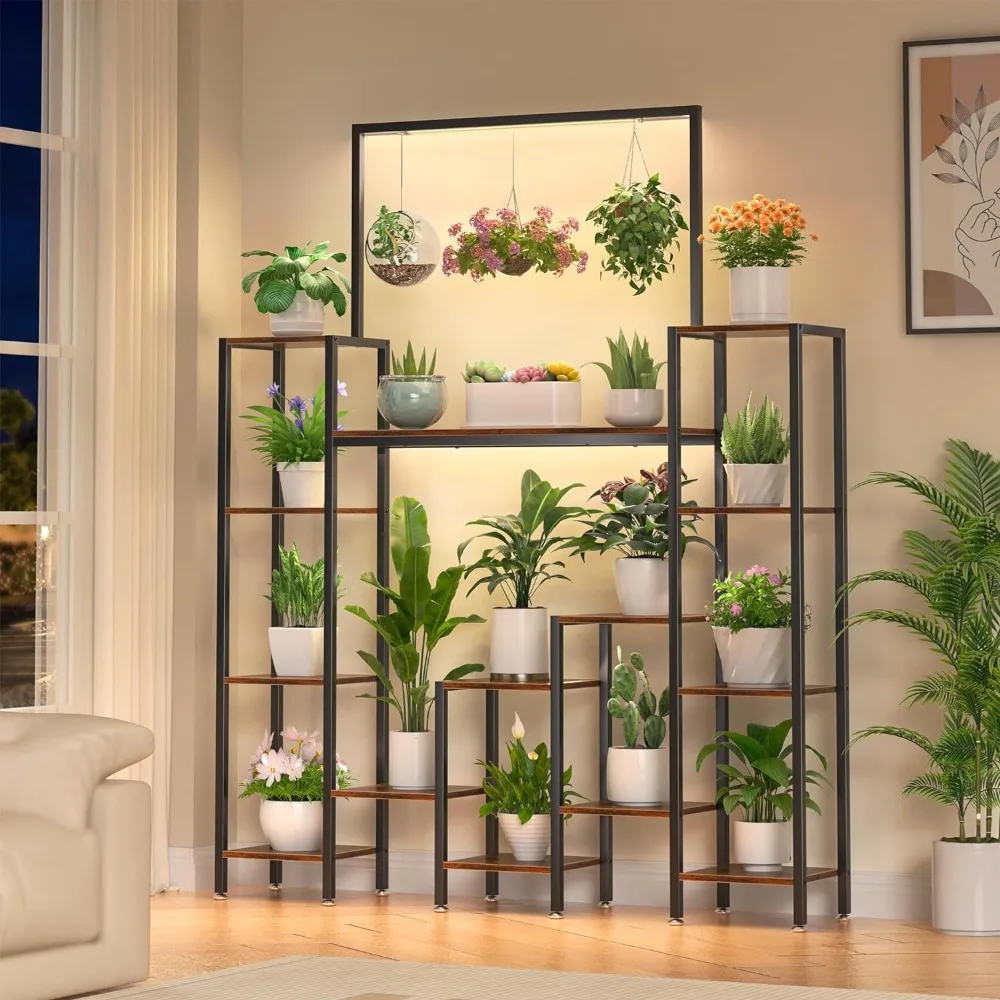 Tiered Plant Stand Indoor with Grow Lights, Tall Metal Stands , Fathers Day Dad Gifts Large Plant Shelves, Holder
Tiered Plant Stand Indoor with Grow Lights, Tall Metal Stands , Fathers Day Dad Gifts Large Plant Shelves, Holder