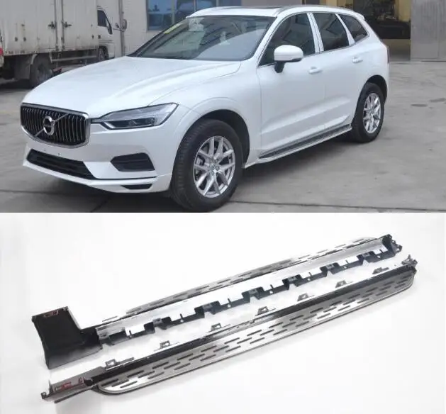 

Для VOLVO XC60 2018 2019 2020 2021 2022 2023, автомобильная подножка из алюминиевого сплава, боковая ступенчатая планка, защитные педали