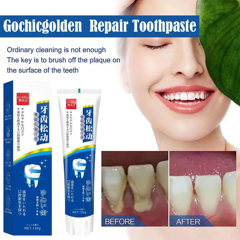 

Восстанавливающая зубная паста Gochicgolden, удаляет пятна, зубы, мусс, освежает дыхание, отбеливает, восстанавливает, гигиена, продукт для полости рта, зубы R6T6