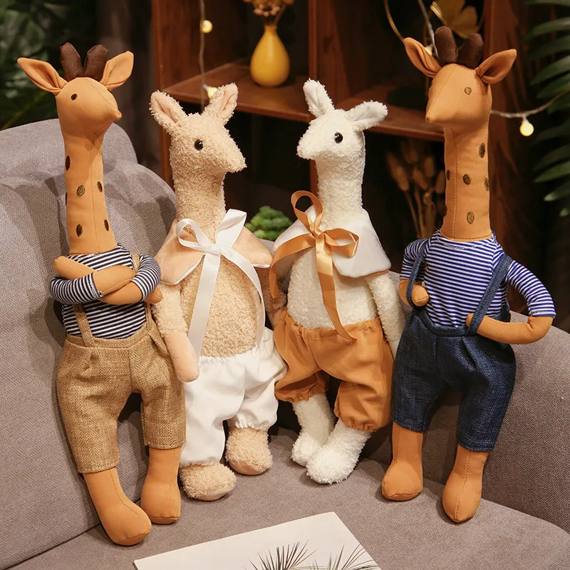 40/45cm New Giraffe Alpaca Plush Toys Lovely Deer Alpacasso with Clothes Plushie Dolls Stuffed Animal Appease Toy for Baby
40/45cm New Giraffe Alpaca Plush Toys Lovely Deer Alpacasso with Clothes Plushie Dolls Stuffed Animal Appease Toy for Baby