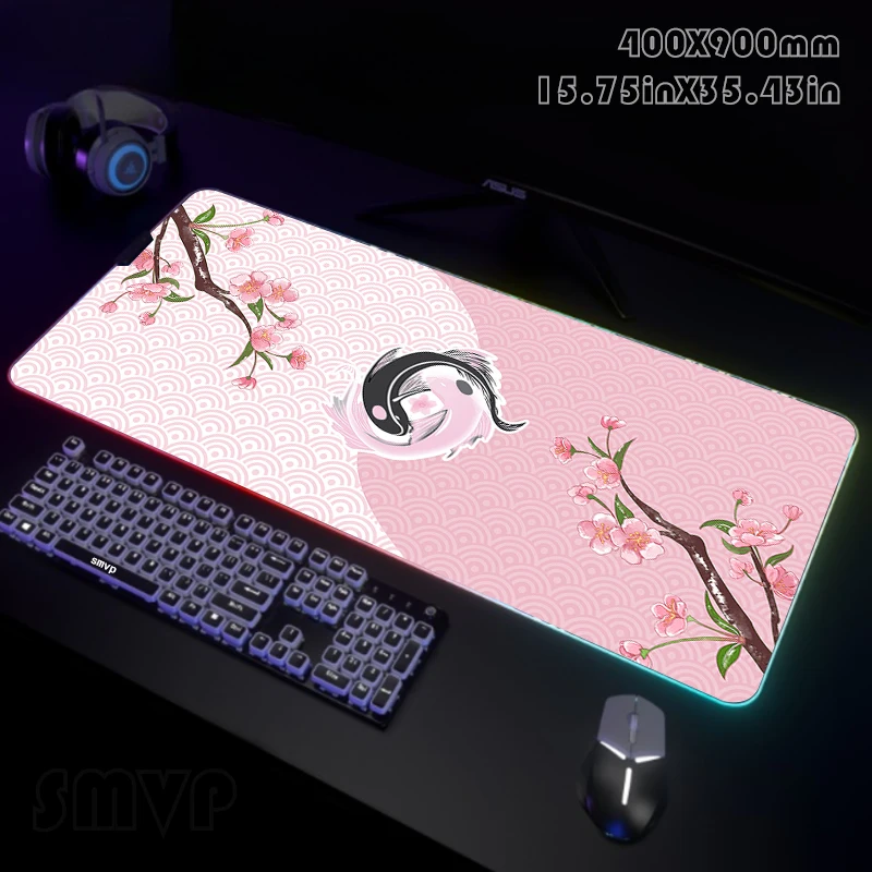 Fish Large RGB Gamer Mousepad Mouse Mat Gaming Mousepads LED Keyboard Mats Luminous Desk Pads Mouse Pad For PC
Fish Large RGB Gamer Mousepad Mouse Mat Gaming Mousepads LED Keyboard Mats Luminous Desk Pads Mouse Pad For PC
