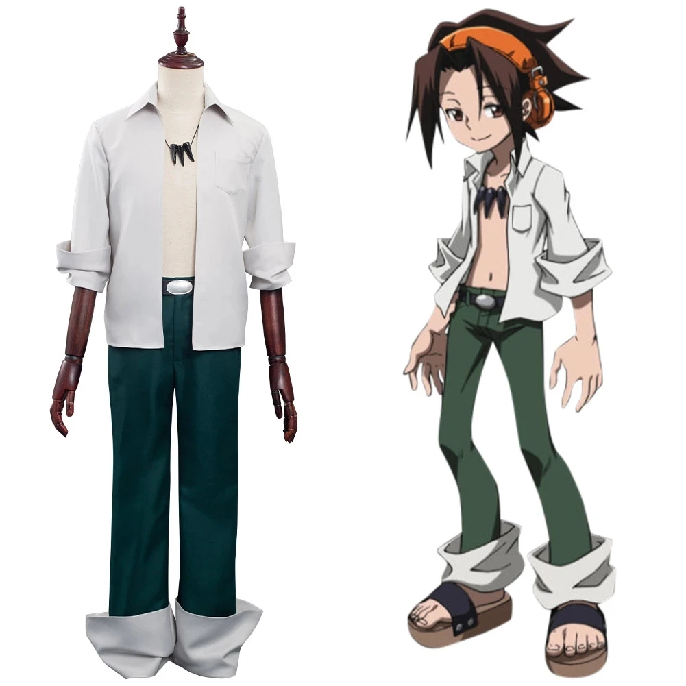 Shaman King Yoh Asakura Cosplay Costume Adult Shirt Pants Suit Halloween Carnival Outfits
Shaman King Yoh Asakura Cosplay Costume Adult Shirt Pants Suit Halloween Carnival Outfits