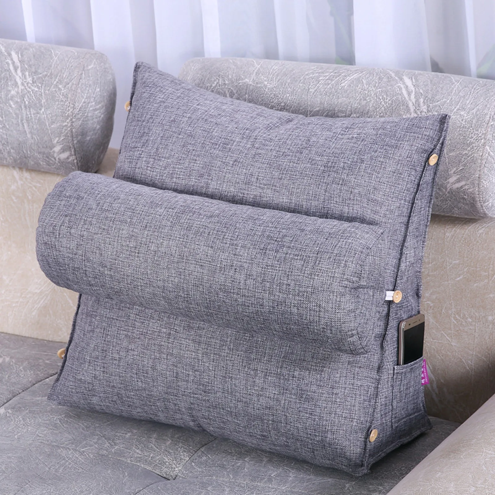 

Reading Cushion Back Cushion Backrest Wedge Cushion For Sofa / Chair Home Organizer для дома полезные вещи товари для дому