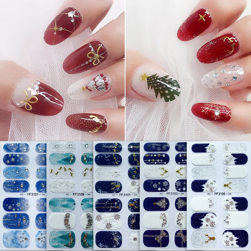 Snowflake Patterned Nail Stickers Self-Adhesive Nail Art Design Sticker Full Cover Gel Wraps Stickers For Women Decals Sliders
Snowflake Patterned Nail Stickers Self-Adhesive Nail Art Design Sticker Full Cover Gel Wraps Stickers For Women Decals Sliders