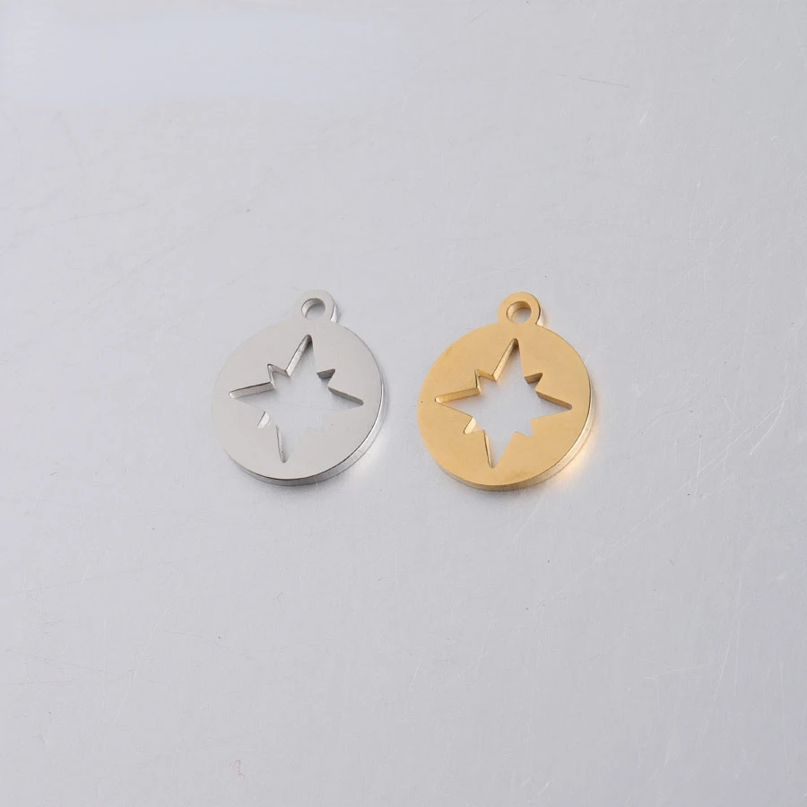 10pcs Compass Charm, Gold Compass Pendant, Hollow Compass Pendant, Gold plated Stainless Steel, Nautical Charm, Nautical Pendant
10pcs Compass Charm, Gold Compass Pendant, Hollow Compass Pendant, Gold plated Stainless Steel, Nautical Charm, Nautical Pendant