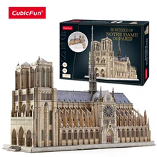 CubicFun 3D Puzzle Notre Dame De Paris Church Model Kits Large Challenge French Cathedral Architecture Building For Adult Kids 
CubicFun 3D Puzzle Notre Dame De Paris Church Model Kits Large Challenge French Cathedral Architecture Building For Adult Kids