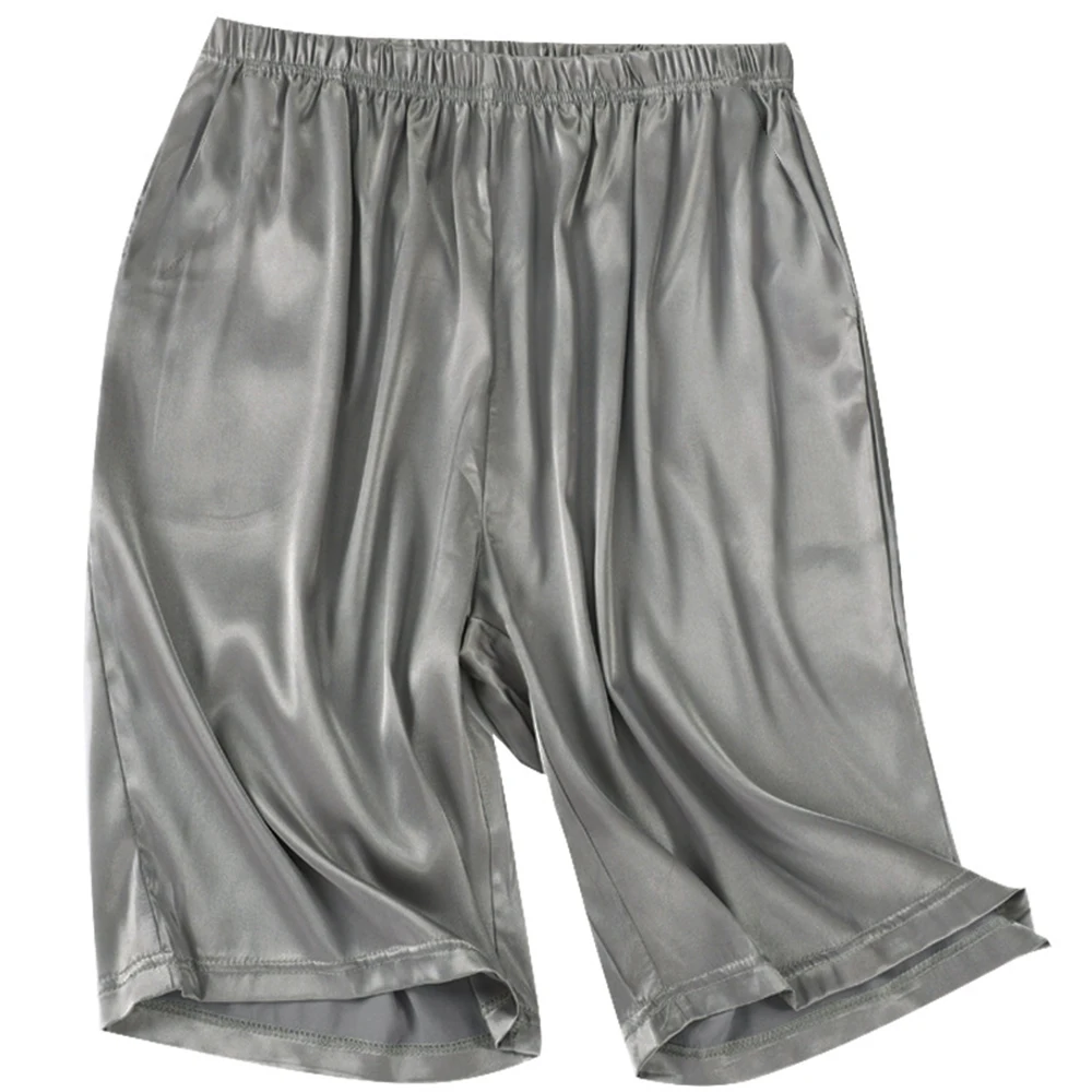 Men's Home Silk Satin Pajamas Shorts Pyjamas Sleep Bottoms Loose Nightwear Sleepwear Homewear Baggy Pants Boxershorts Male
Men's Home Silk Satin Pajamas Shorts Pyjamas Sleep Bottoms Loose Nightwear Sleepwear Homewear Baggy Pants Boxershorts Male