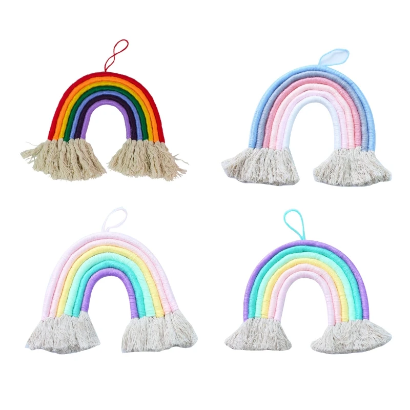 Handmade Woven Tapestry Tassel Rainbow Macrame Display Wall Hanging Ornaments Boho Home Nursery Decor
Handmade Woven Tapestry Tassel Rainbow Macrame Display Wall Hanging Ornaments Boho Home Nursery Decor