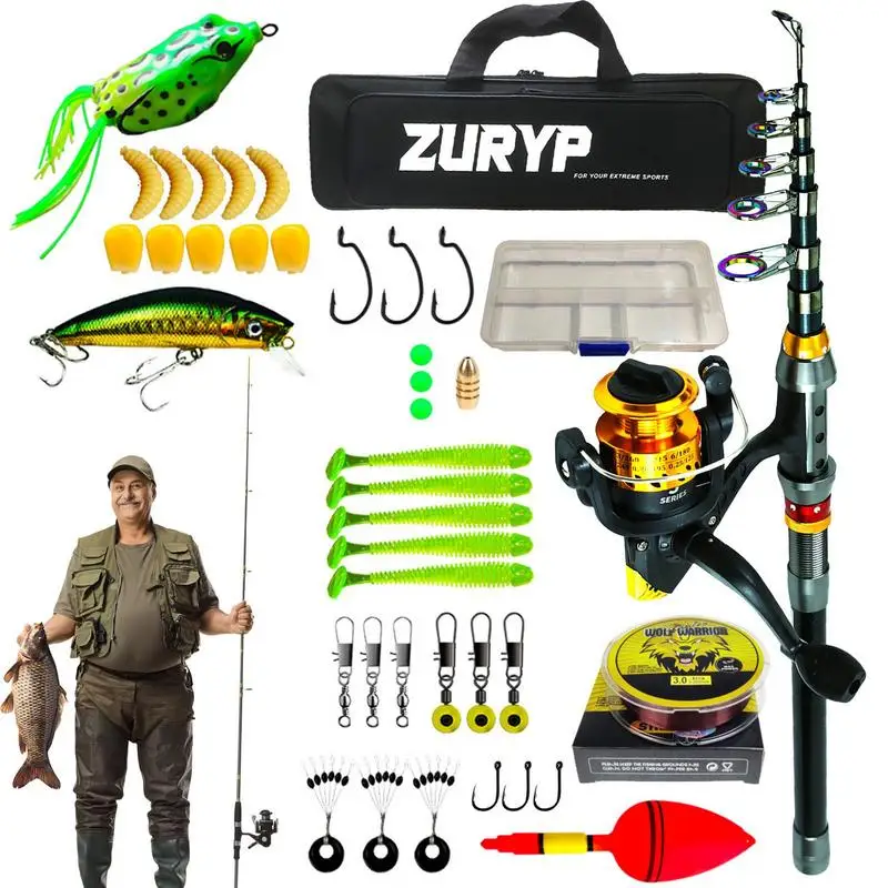 Telescopic Rod 1.8/2.1m Fishing Pole Kit With Bag Travel Fishing Rod Fishing Rod And Reel Fishing Poles Durable Portable Fishing
Telescopic Rod 1.8/2.1m Fishing Pole Kit With Bag Travel Fishing Rod Fishing Rod And Reel Fishing Poles Durable Portable Fishing