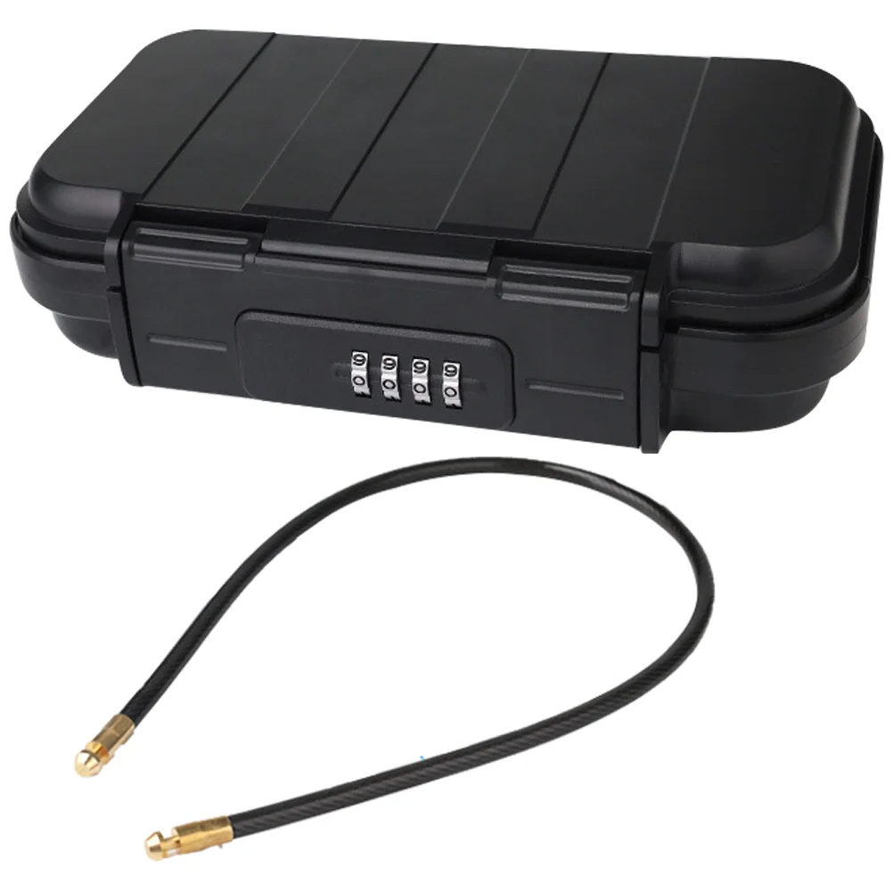 

Portable Lock Box Beach Combination Security Safe Waterproof Travel Lockbox Black