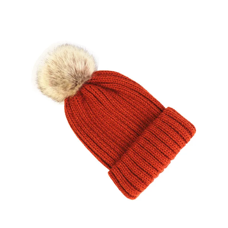 Autumn And Winter Woolen Hat Women Imitation Raccoon Dog Fox Wool Ball Parent-Child Pullover Knitted Hat Children Thickened Warm
Autumn And Winter Woolen Hat Women Imitation Raccoon Dog Fox Wool Ball Parent-Child Pullover Knitted Hat Children Thickened Warm