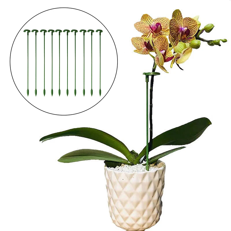 

Plastic Butterflies Orchid Plant Support Stake Succulents Flower Fiberglass Stand Plant Potted Support Rod Garden Supplies