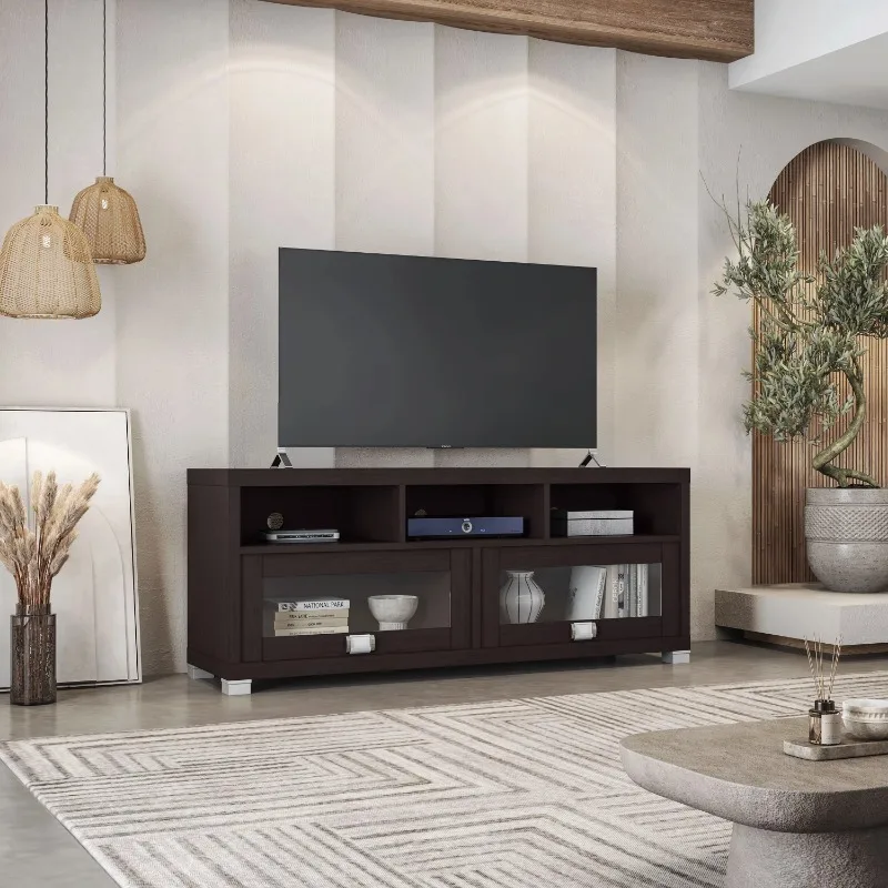 Techni Mobili 58" W Durbin TV Stand for TVs Up To 75", Espresso Tv Stand Living Room Furniture Tv Tables for Living Room
Techni Mobili 58" W Durbin TV Stand for TVs Up To 75", Espresso Tv Stand Living Room Furniture Tv Tables for Living Room