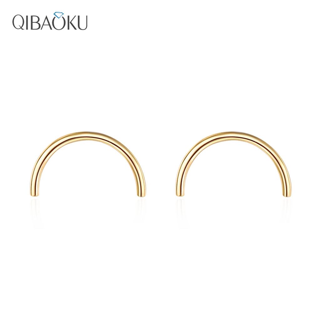 925 Sterling Silver Earring Gpld Color Smile Stud Earrings Circle Simple Noble Luxury Ear Jewelry Gift for Women
925 Sterling Silver Earring Gpld Color Smile Stud Earrings Circle Simple Noble Luxury Ear Jewelry Gift for Women