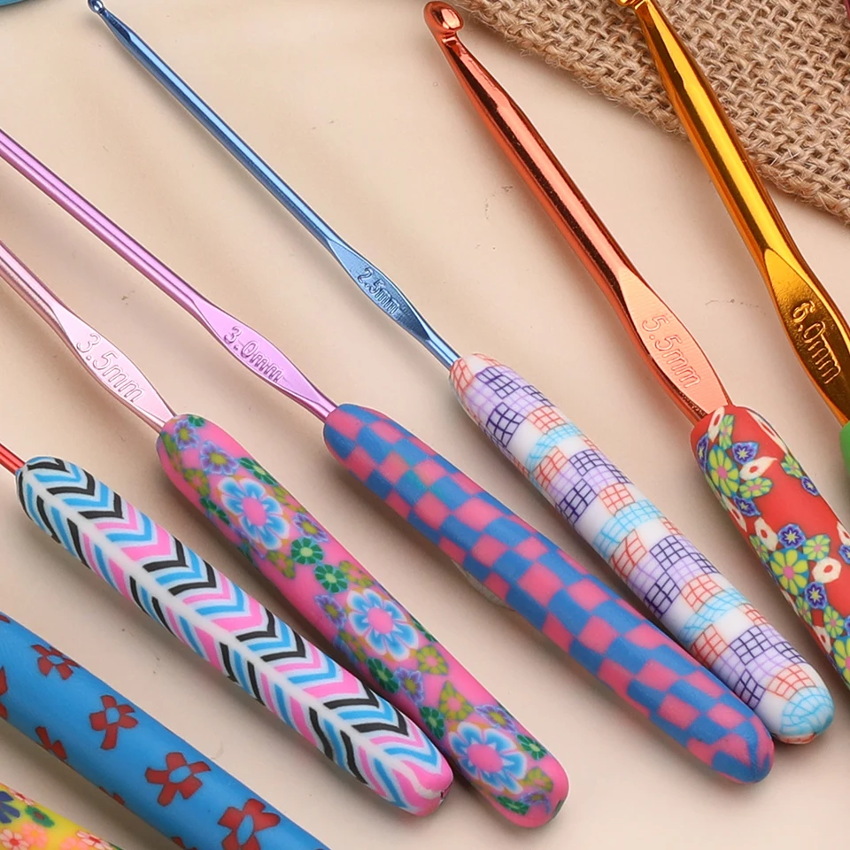 IMZAY 5/9/14 Pcs/Set Colorful Crochet Hooks Crochet Knit Tools Set For Sweater Scarf Wool Yarn Knitting Needles IMZAY 5/9/14 Pcs/Set Colorful Crochet Hooks Crochet Knit Tools Set For Sweater Scarf Wool Yarn Knitting Needles