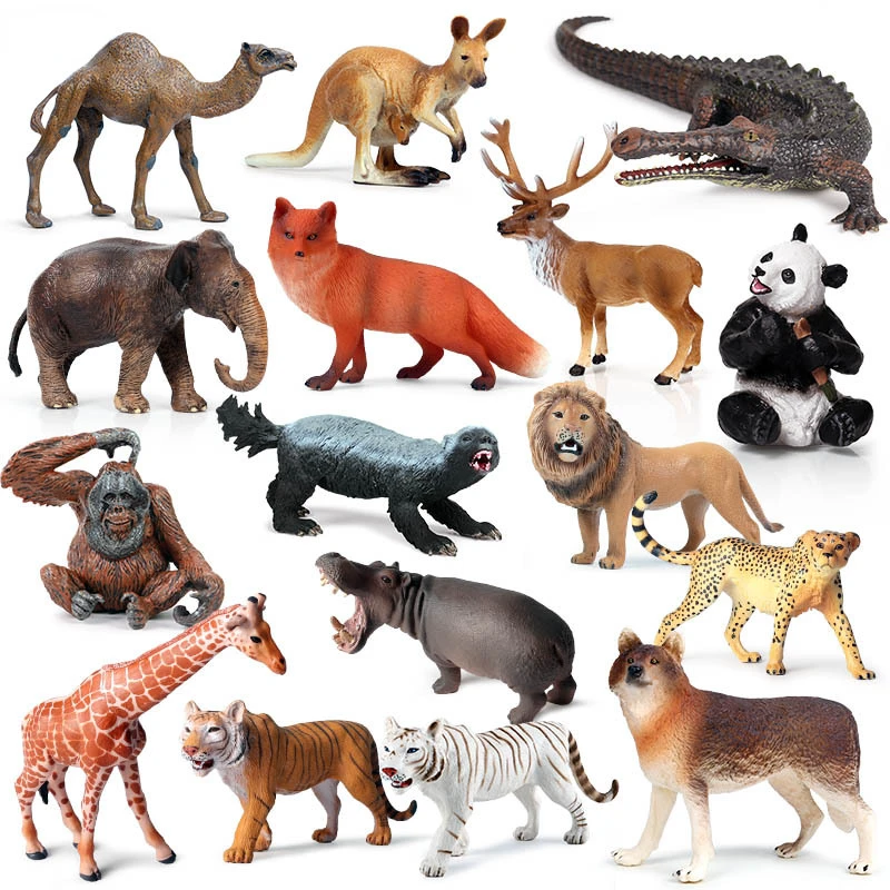 

Искусственные когнитивные модели животных, дикий пластиковый Лев, тигр, искусственный жираф, коричневый медведь, лошадь, игрушка-животное