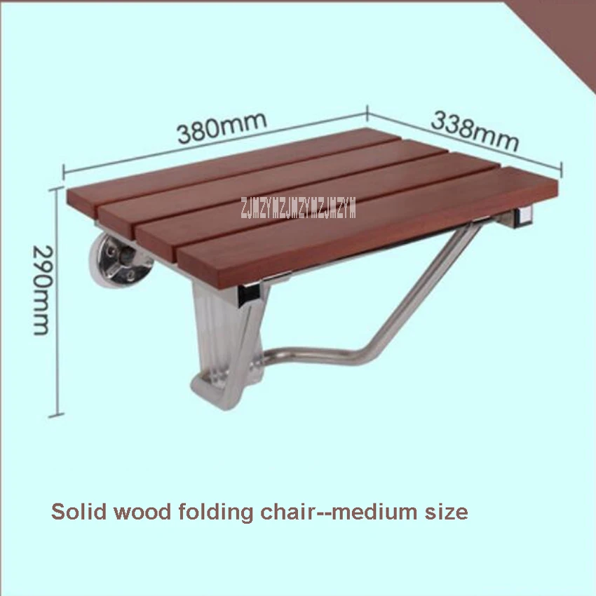 

Wysokiej jakości z litego drewn ściana prysznica krzesło taboret łazienkowy prysznic do montażu ściennego domu sie.8cm)