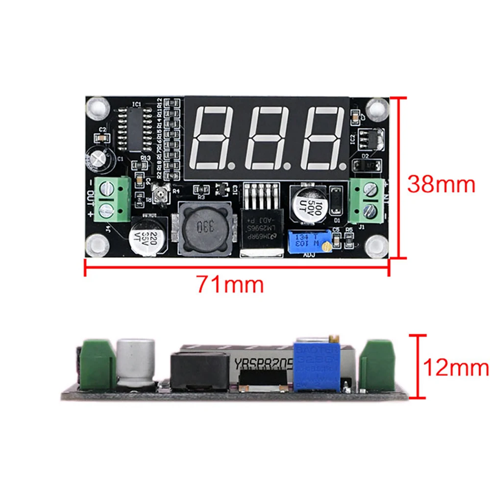 DC-DC Convertor 3A Buck Power Supply Module DC4.5V-40V to D3V-37V Step-down Power Supply Board with Green Digital Display
DC-DC Convertor 3A Buck Power Supply Module DC4.5V-40V to D3V-37V Step-down Power Supply Board with Green Digital Display