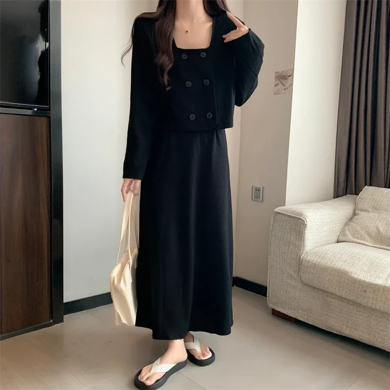 UNXX Tweed Set Women Autumn Retro Casual Lapel Suit Jacket + Half Skirt Set Double Breasted Texture Suit Half Skirt 2-piece Sets
UNXX Tweed Set Women Autumn Retro Casual Lapel Suit Jacket + Half Skirt Set Double Breasted Texture Suit Half Skirt 2-piece Sets